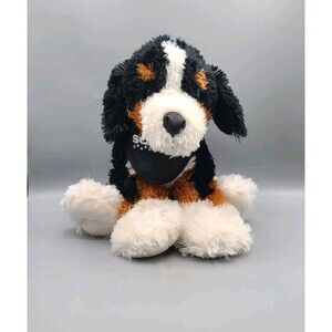Scheels Jaag 2015 Bernese Dog 12” JAAG Black White Brown Bandana Plush